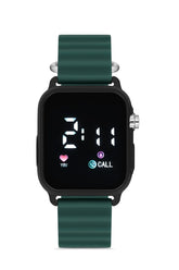 Unisex Yeşil Silikon Dijital LedKol Saati APWR033306